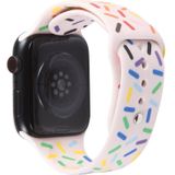 Rainbow Raindrops siliconen horlogeband voor Apple Watch 7 45 mm