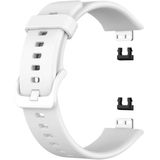 For Huwei Watch Fit Protective Silicone Case + Silicone Watchband Kit(White)