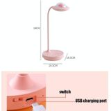 MU65 4W Cute Pet Space Flying Saucer Table Lamp Student Dormitory Learning USB Eye Protection Reading Atmosphere Lamp(Yellow)