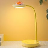 MU65 4W Cute Pet Space Flying Saucer Table Lamp Student Dormitory Learning USB Eye Protection Reading Atmosphere Lamp(Yellow)