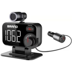 BT92 Car Bluetooth FM Transmitter Support Bluetooth Hands-free Call / QC3.0 Fast Charge / Micro SD Card