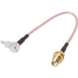 SMA Female to CRC9 / TS9 Double RF Coaxial Connector RG316 Adapter Cable  Length: 15cm