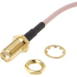 SMA Female to CRC9 / TS9 Double RF Coaxial Connector RG316 Adapter Cable  Length: 15cm