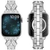 3-klavertje diamanten horlogeband voor Apple Watch Series 8&7 41mm / SE 2&6&SE&5&4 40mm / 3&2&1 38mm