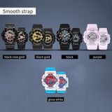 Sanda Outdoor Leisure Waterdicht Multifunctioneel Luminous Electronic Watch (Black Rose Gold Woman)