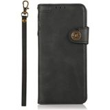 For Nokia XR20 5G KHAZNEH Dual-Splicing Cowhide Texture Horizontal Flip Leather Case with Holder & Card Slots & Wallet & Photo Frame & Lanyard(Black)