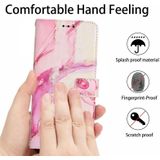 For OnePlus Nord CE 2 5G Crossbody Painted Marble Pattern Leather Phone Case(Rose Gold)