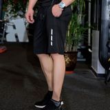 Men Stretch Quick-drying Casual Shorts (Color:Black Size:XXXL)