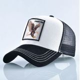 Cotton Embroidered Animal Baseball Cap(White Eagle)