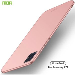 For Galaxy A71 MOFI Frosted PC Ultra-thin Hard Case(Rose Gold)