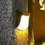Zonne-pop wandlamp buiten tuin hek decoratie waterdicht zonne-licht (warm licht)