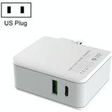 LDNIO A4403C 30W PD + Auto-id Foldable Fast Travel Charger with 1m Micro USB Cable  US Plug
