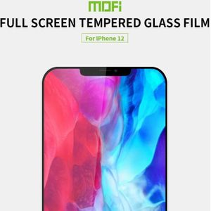 For iPhone 12 Pro / 12 Max MOFI 9H 2.5D Full Screen Tempered Glass Film(Black)