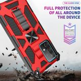 Voor Samsung Galaxy A32 4G Schokbestendige TPU + PC Magnetische Beschermhoes met Houder (Rood)