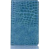 Crocodile Texture Horizontal Flip Leather Case for Galaxy Tab A 8 (2019) P200 / P205  with Holder & Card Slots & Wallet(Blue)