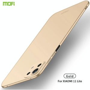 For Xiaomi Mi 11 Lite MOFI Frosted PC Ultra-thin Hard Case(Gold)