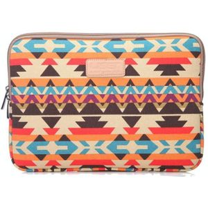 LiSEN LS-518 Lingge Pattern Laptop Computer Liner Bags  Size: 12 inch(Orange Pattern Geometry)