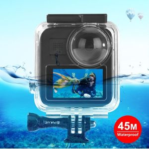 PULUZ 45m Underwater Waterproof Housing Diving Case for GoPro MAX  with Buckle Basic Mount & Screw