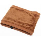 Autumn and Winter Outdoor Cycling Plus Velvet Knitted Warm Windproof Scarf(Khaki)