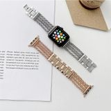 Creatieve ketting roestvrijstalen metalen horlogeband voor Apple Watch Series 7 45 mm / 6 & SE & 5 & 4 44mm / 3 & 2 & 1 42mm