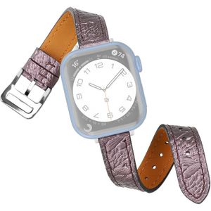 Twist gevlochten lederen horlogeband voor Apple Watch Series 7 41 mm / 6 & SE & 5 & 4 40mm / 3 & 2 & 1 38 mm