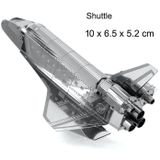 3 PCS 3D Metal Assembly Model DIY Puzzel  Stijl: Space Shuttle