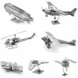 3 PCS 3D Metal Assembly Model DIY Puzzel  Stijl: Space Shuttle