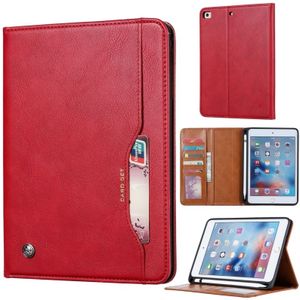 Knead Skin Texture Horizontal Flip Leather Case for iPad Mini 2019  with Photo Frame & Holder & Card Slots & Wallet & Pen Slot (Red)