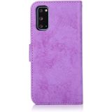 For Samsung Galaxy S20 Retro 2 in 1 Detachable Magnetic Horizontal Flip TPU + PU Leather Case with Holder & Card Slots & Photo Frame & Wallet(Purple)