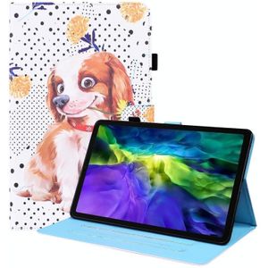 Animal Pattern Horizontal Flip Leather Case with Holder & Card Slots & Photo Frame & Sleep / Wake-up Function For iPad Pro 11 inch 2021 / 2020 & Air 2020 10.9(Little Flower dog)