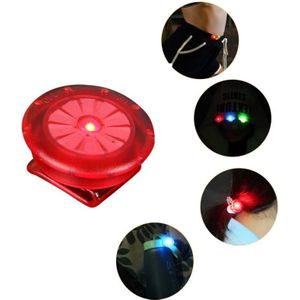 10 PCS Shoe Clip Light LED Mini Clip Light Outdoor Night Running Warning Light(Red)