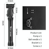 WEST BIKING YP0711115 Bicycle Pump Portable Basketball Mini Pump Equipment(Black)