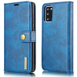 For Samsung Galaxy Note20 DG.MING Crazy Horse Texture Flip Detachable Magnetic Leather Case with Holder & Card Slots & Wallet (Blue)