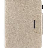 Glitter Poeder Horizontale Flip Lederen Case met Houder & Card Slot & Fotolijst & Portemonnee voor iPad Pro 12.9 2021/2020 / 2018 (Goud)