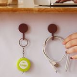 10 PCS  Dual-Color Mixed Cute Creative Wall Hanging Sticky Hook Decoration Punch-free Wall Sticker Hook(Wine Red+Pink)