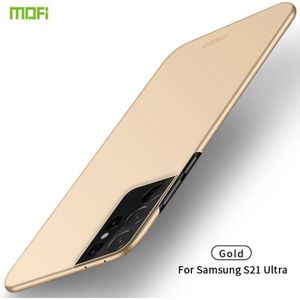 For Samsung Galaxy S21 Ultra 5G MOFI Frosted PC Ultra-thin Hard Case(Gold)