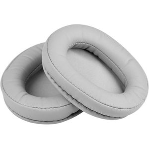 1 Pair Leather Sponge Protective Case for Steelseries Arctis 3 Pro  / Ice 5 / Ice 7 Headphone (Grey)