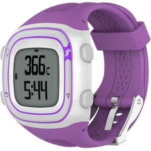 Silicone Sport Wrist Strap for Garmin Forerunner 10 / 15 (Purple)