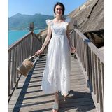 Sling Fly Sleeve jurk (kleur: wit Maat: XL)
