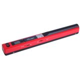 iScan01  Mobile Document Portable HandHeld Scanner with LED Display  A4  Contact  Image  Sensor  Support 900DPI  / 600DPI  / 300DPI  / PDF / JPG / TF (Red)