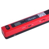 iScan01  Mobile Document Portable HandHeld Scanner with LED Display  A4  Contact  Image  Sensor  Support 900DPI  / 600DPI  / 300DPI  / PDF / JPG / TF (Red)