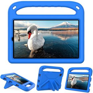 For Lenovo Tab M8 FHD TB-8505F / TB-8705X 8.0 inch Handle Portable EVA Shockproof Anti Falling Protective Case with Triangle Holder(Blue)