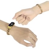 Voor Xiaomi Mi Band 4 /3 metal ketting roestvrijstalen horlogeband