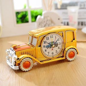 Multi-functional Originality Vintage Car Model Pointer Alarm Clock with Pen Container