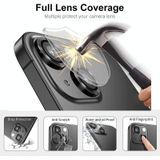 Enkay Hat-Prince Aluminiumlegering + Gehard Glas Camera Lens Cover Film Ring voor iPhone 13/13 Mini