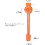 AONIJIE Unisex verstelbare elastische reflecterende sport Lace Quick Lock Shoelace(Orange)