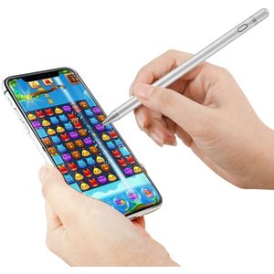 For iPod touch / iPad mini & Air & Pro / iPhone Tablet PC Active Capacitive Stylus (Silver)