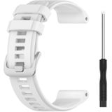 Voor Garmin Forerunner 955 22 mm Solid Color Silicone Watch Band