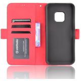 For Nokia XR20 Skin Feel Calf Pattern Horizontal Flip Leather Case with Holder & Card Slots & Photo Frame(Red)