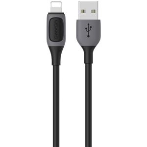 USAMS US-SJ595 Jelly Series USB naar 8-pins tweekleurige datakabel  kabellengte: 1m
